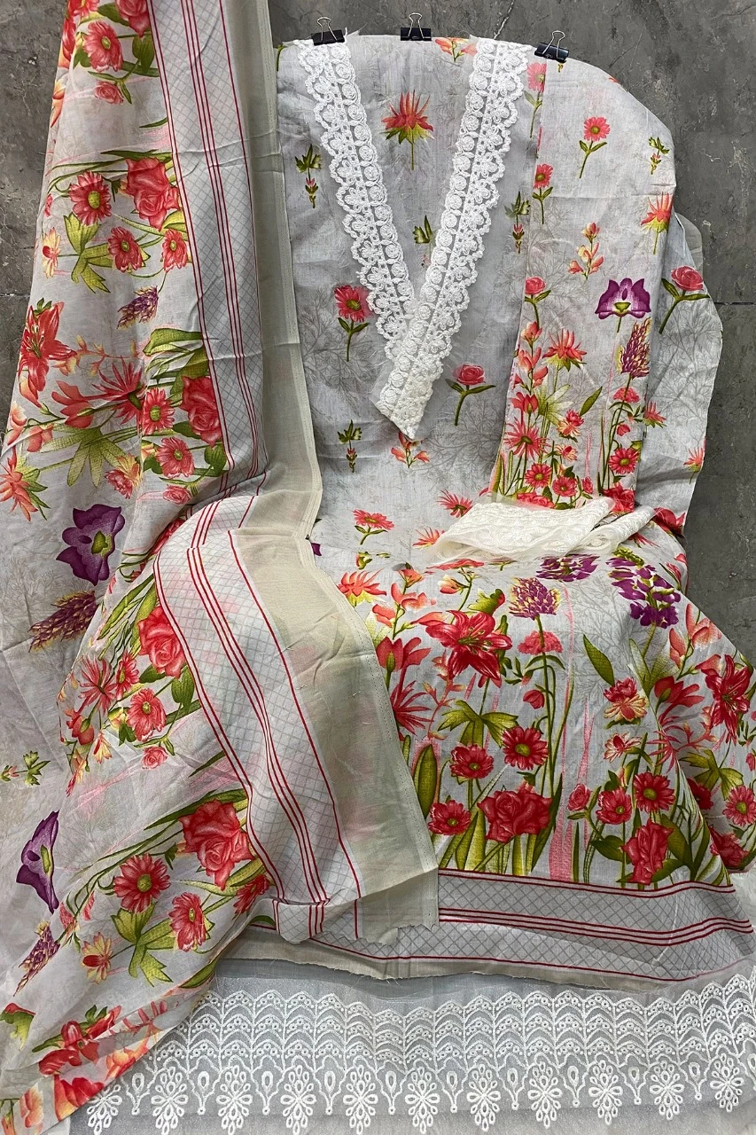Hoor Tex Tw-11 To 14 Lawn Cotton Wholesale Pakistani Salwar Suit Catalog — Wholesale Pakistani Suits, MPA wholesale from Surat - Gallery Image 5